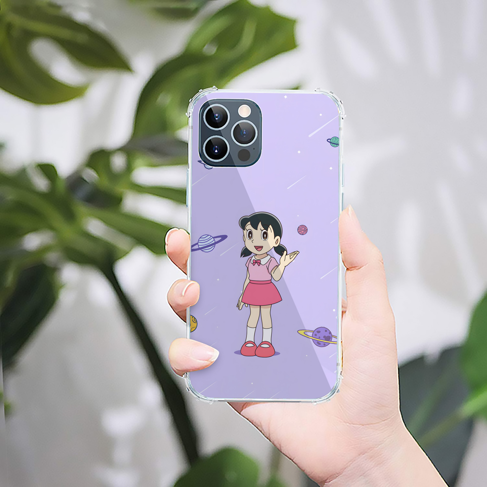 （画像用） ドラえもん Doraemon 【iPhone 12シリーズ対応】透明スマホケース（クリアソフトケース）